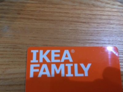 IKEA　FAMILY　ｶｰﾄﾞ