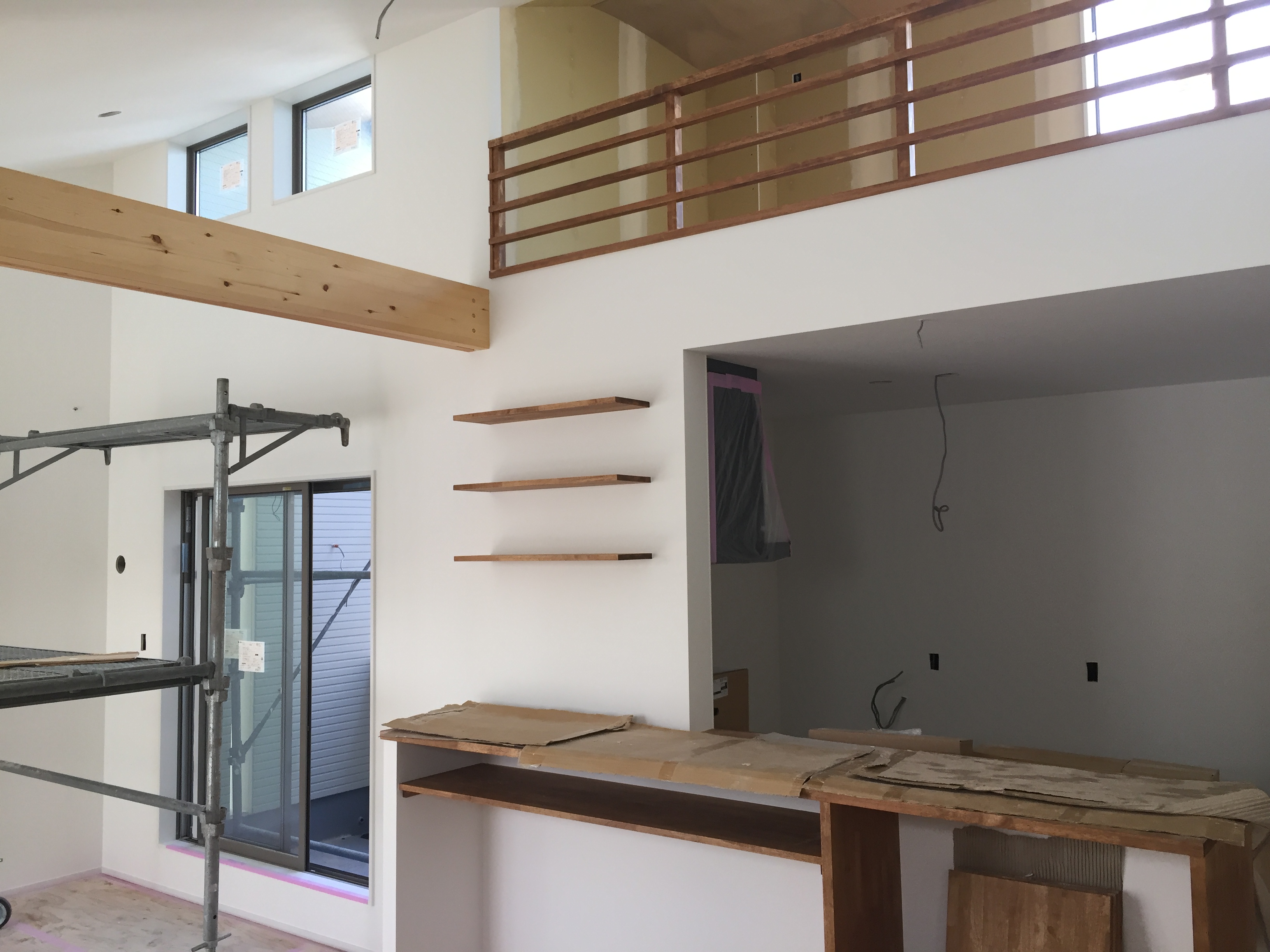 名古屋市港区ＳＥ構法 A様邸　キッチン上にロフトのある家　進捗状況