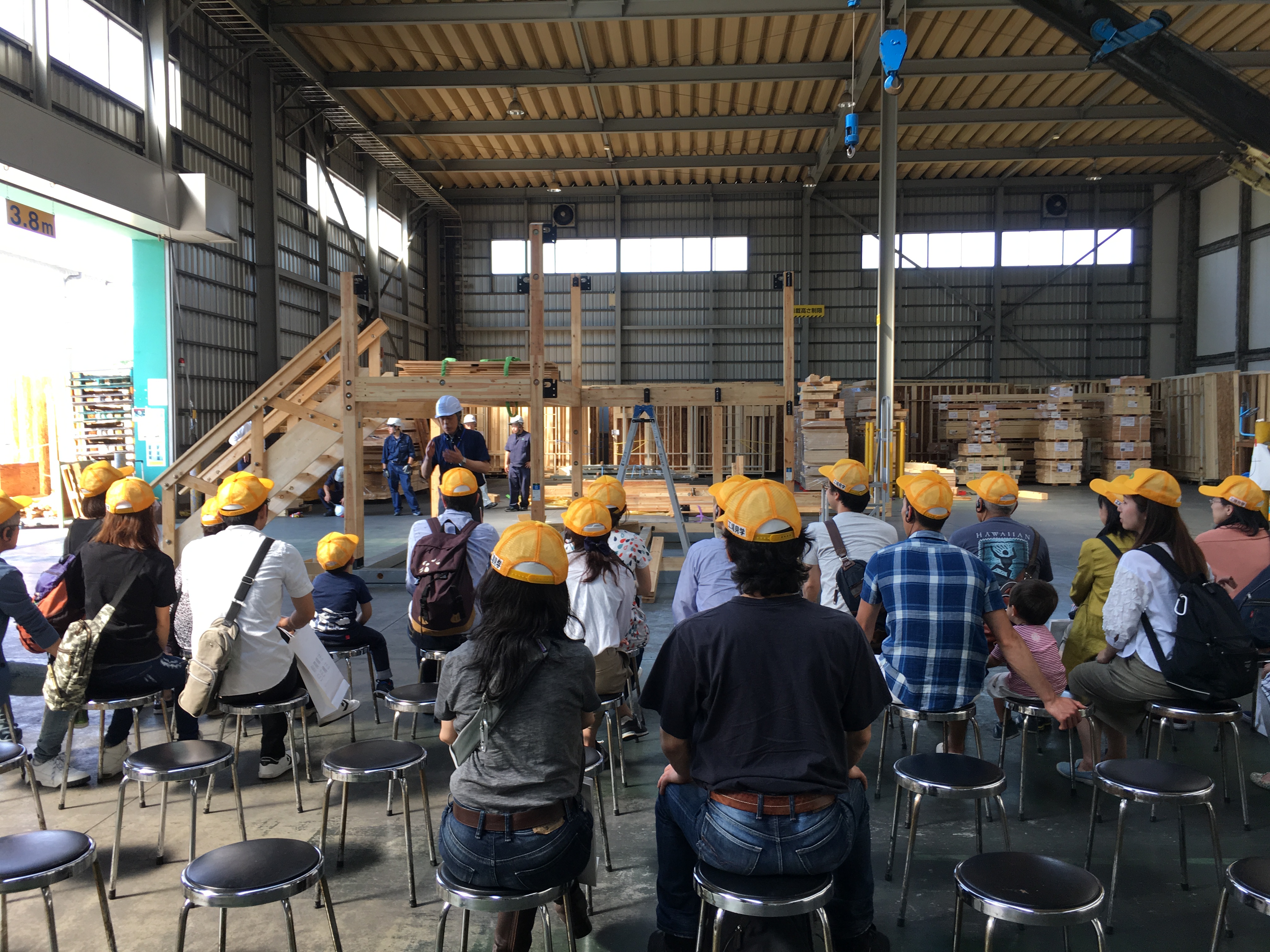 春の美濃加茂、プレカット工場見学会