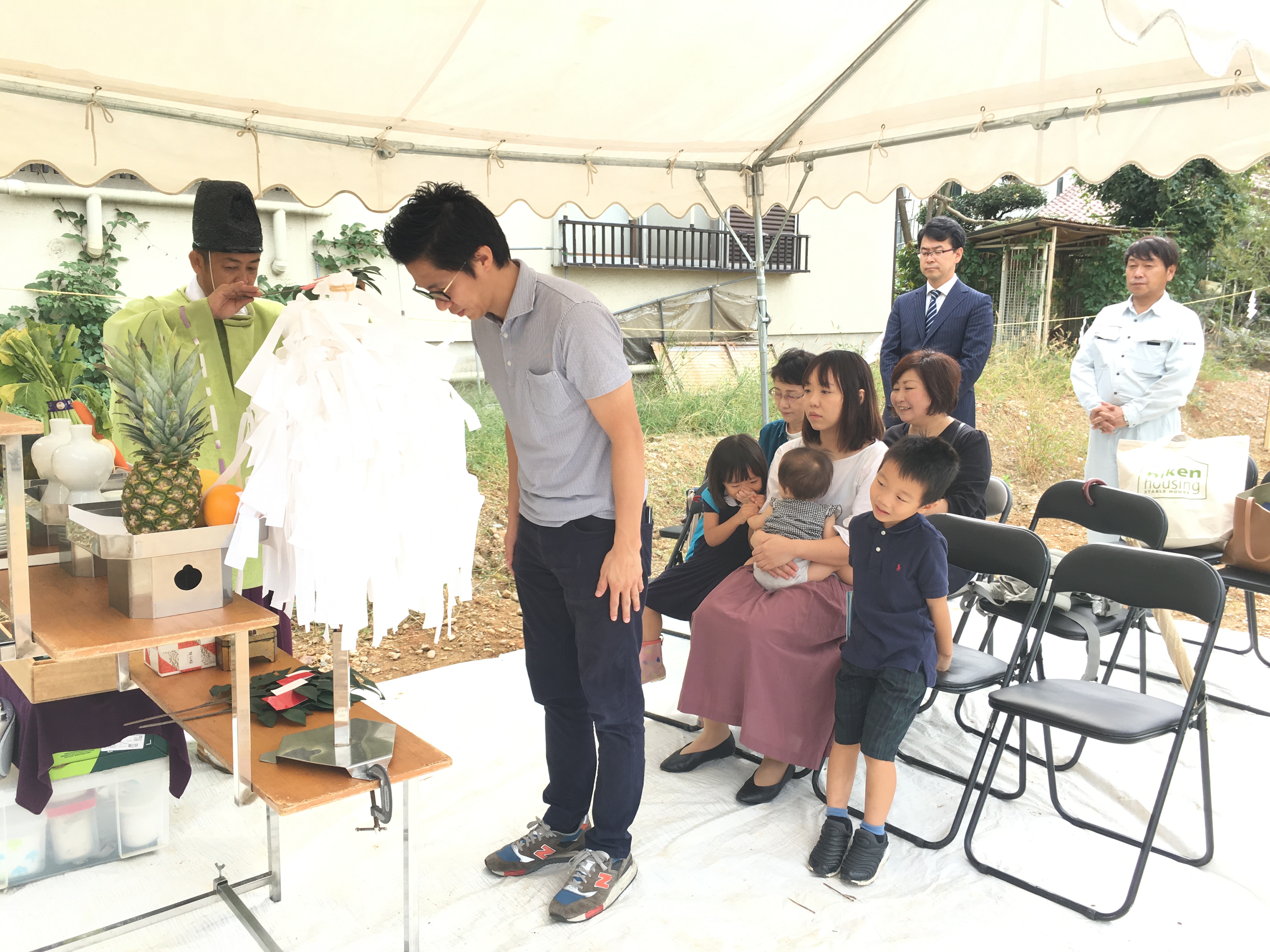 また、緑区でSE構法住宅の地鎮祭