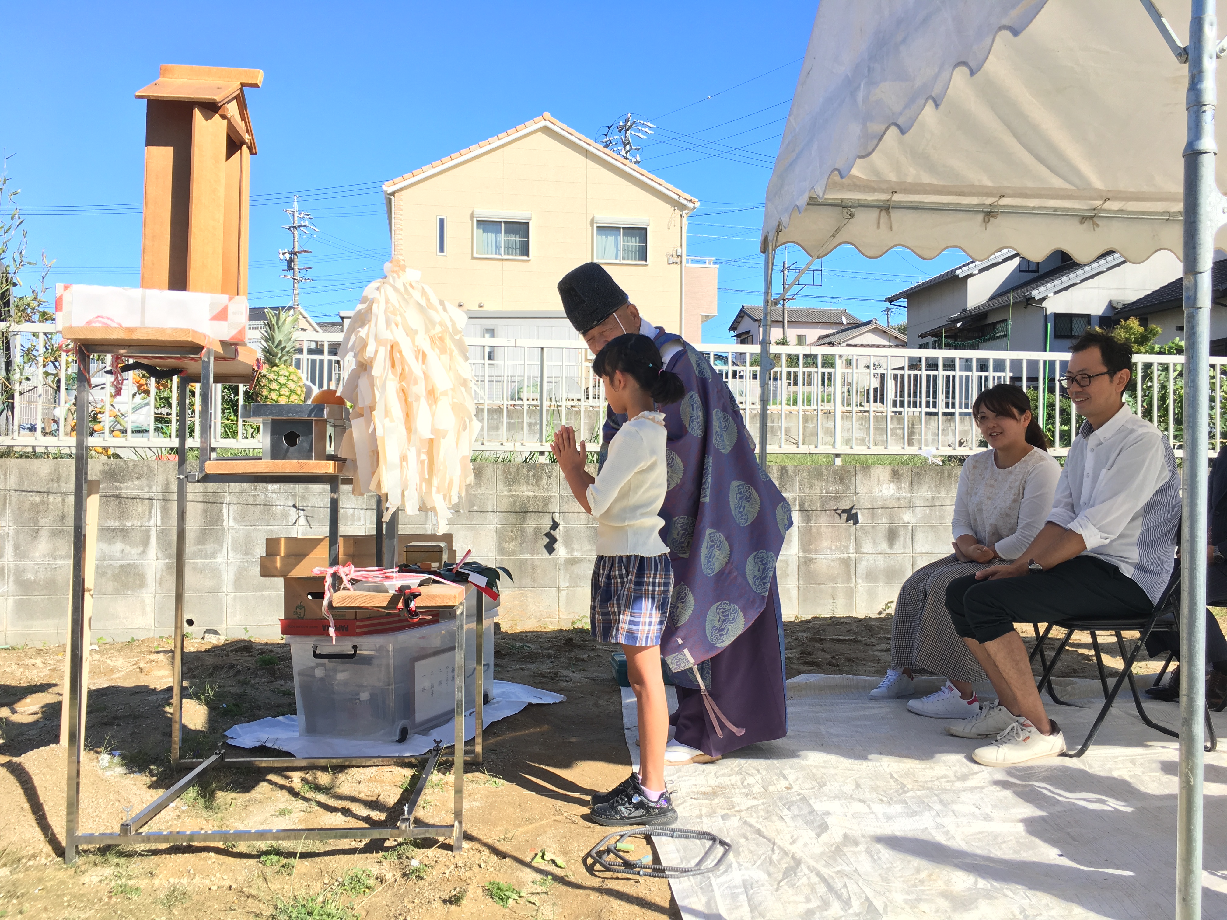 東浦町でSE構法の家、地鎮祭執り行いました。