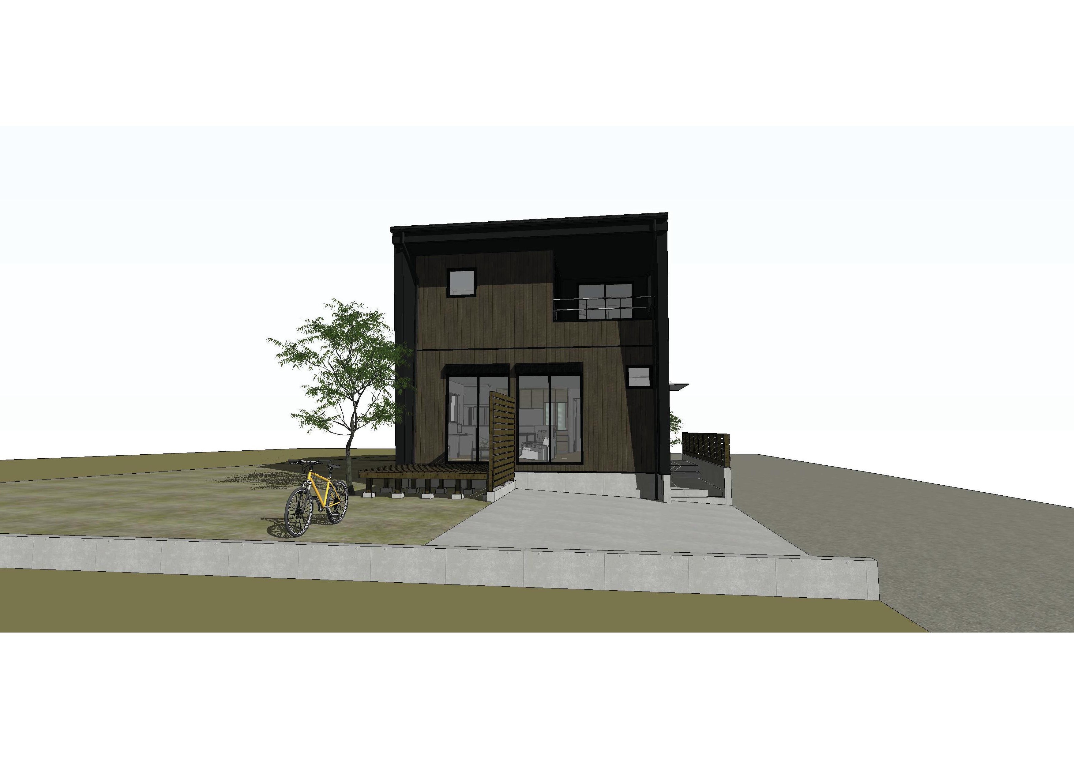 3D Gallery#7 耐震基準を満たしていないご実家を建て替え! 街中の33坪コンパクトでもひろびろ大空間を実現!