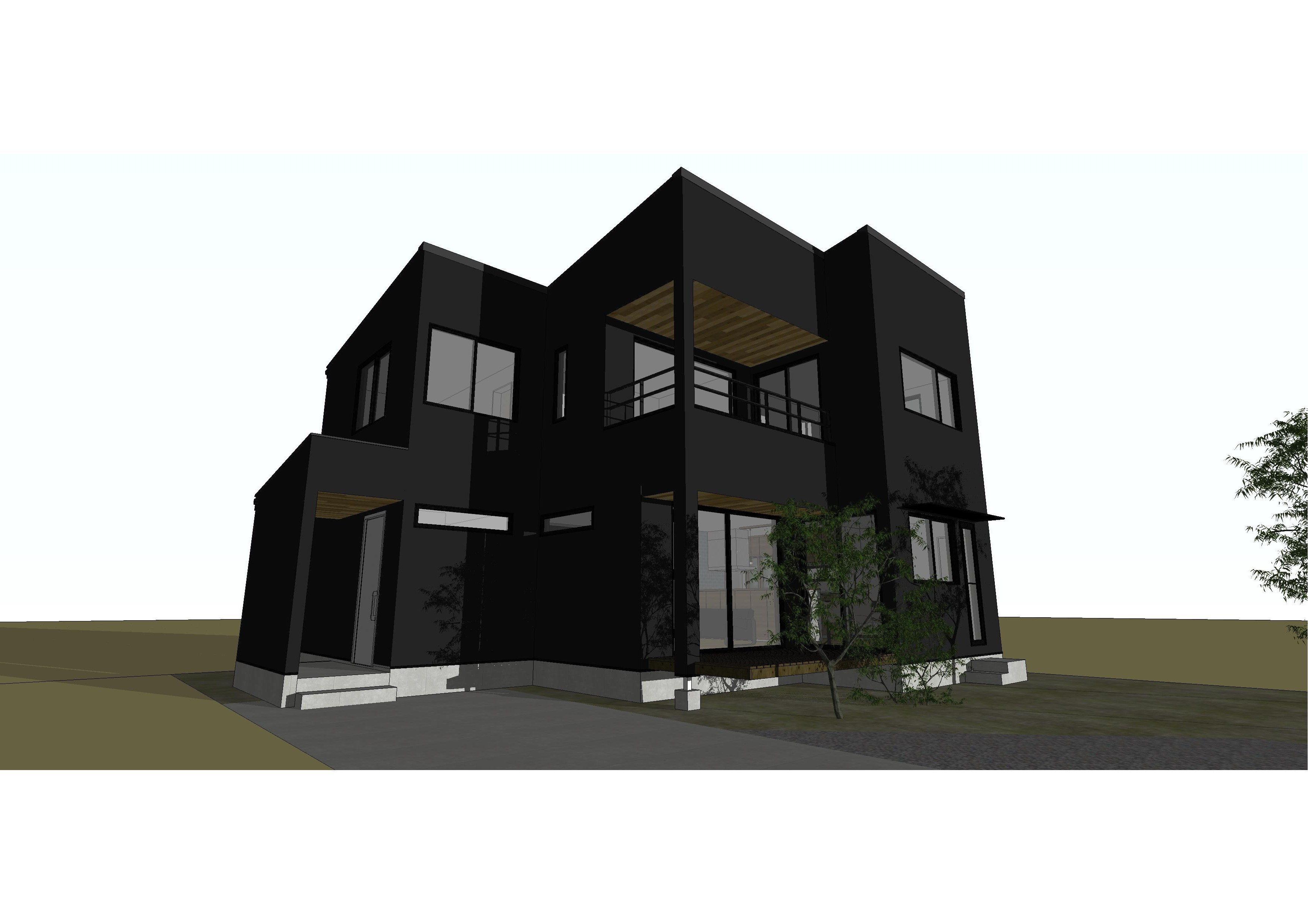 ３Ｄ Gallery＃5　美容師さんが建てるブルックリンテイストひろびろLDKの男前な家