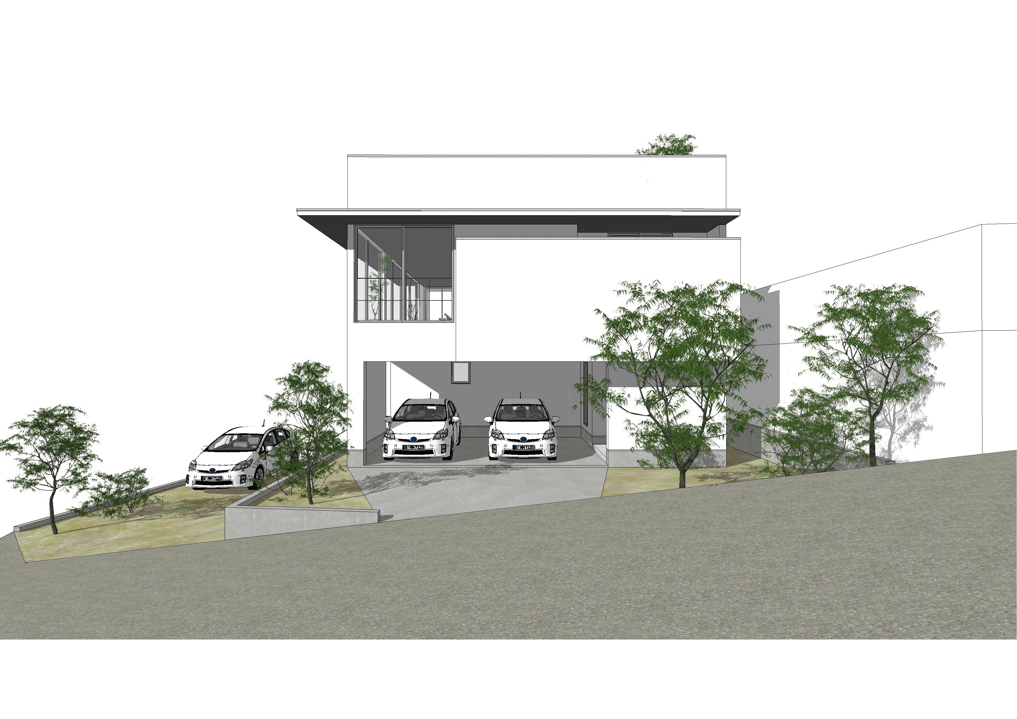 MODEL PLAN #7 高台に建つ3方向絶景の家