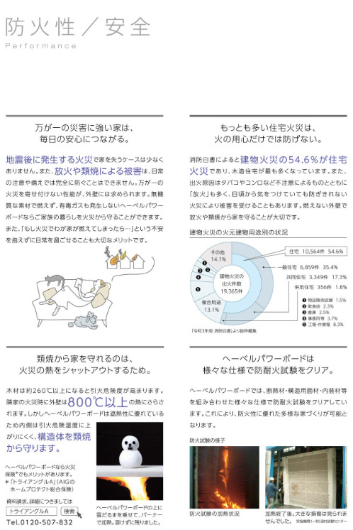 火災にも強い防災型住宅